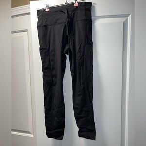 Zyia Black Lined Battleship Pocket Drawstring Luxe